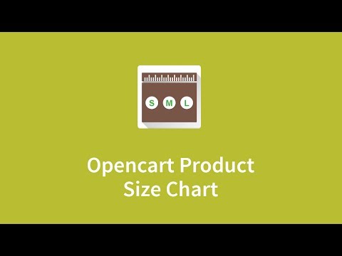 Opencart Product Size Chart