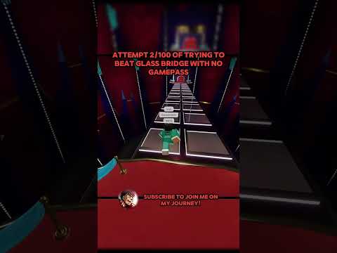 Beating Glass Bridge in Ink Game with no Gamepass ☠️🤫