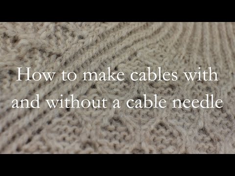 DIAMOND JUMPER #03 - How to make cables with and without a cable needle