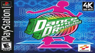 Dance Dance Revolution (1998) PS1 4K60ᶠᵖˢ | Full Game 100% All Songs Showcase