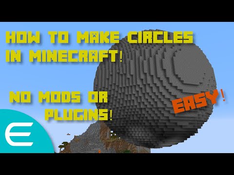 How to make circles in vanilla minecraft!