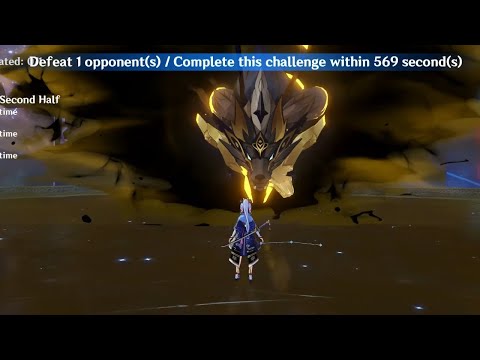 F2P C0 Ayaka Amenoma 1 Shot Golden Wolflord in Abyss