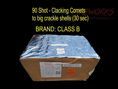 CB 5026 90 Shot - Crackling comets to Big Crackle shells
