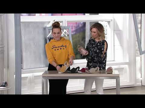 Earth Leather Perforated Sandals - Linden Laveen on QVC