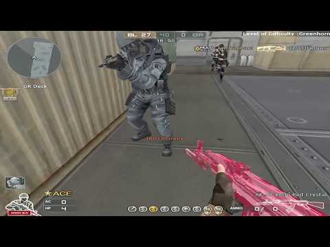 [CF] AK47 Knife Red Crystal Bot Match Gameplay