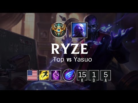 Ryze Top vs Yasuo - NA Challenger Patch 8.17