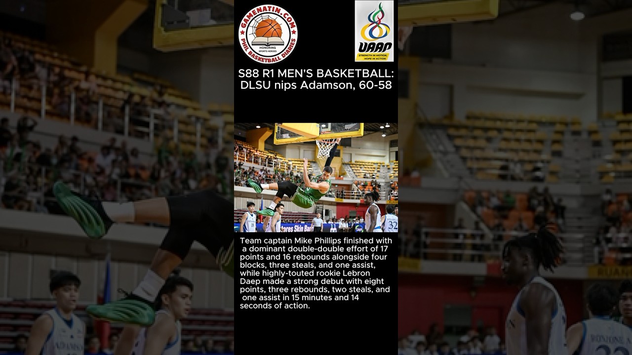 UAAP Basketball: Mike Phillips dominant as DLSU nips Adamson