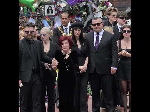 Ozzy Osbourne's Family Attends Funeral Procession