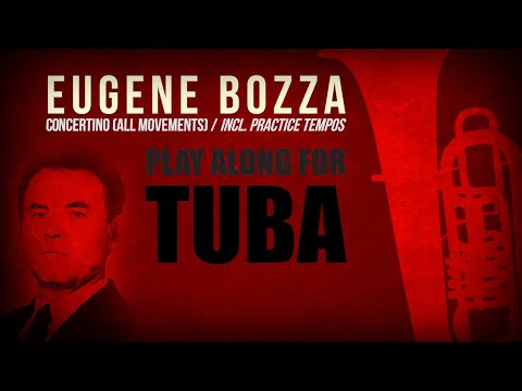 CONCERTINO for TUBA/BASS TROMBONE (by Eugene Bozza). All three movements, with & without metronome 🎼