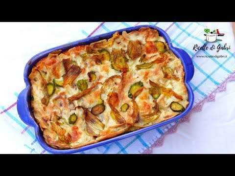 LASAGNA DI ZUCCHINE e PANE CARASAU con BESCIAMELLA FURBA- RICETTE DI GABRI