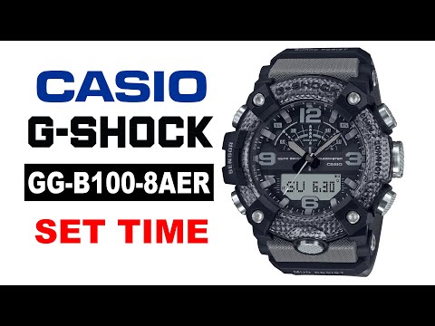 How to set time on Casio G-Shock GG-B100-8AER 4K