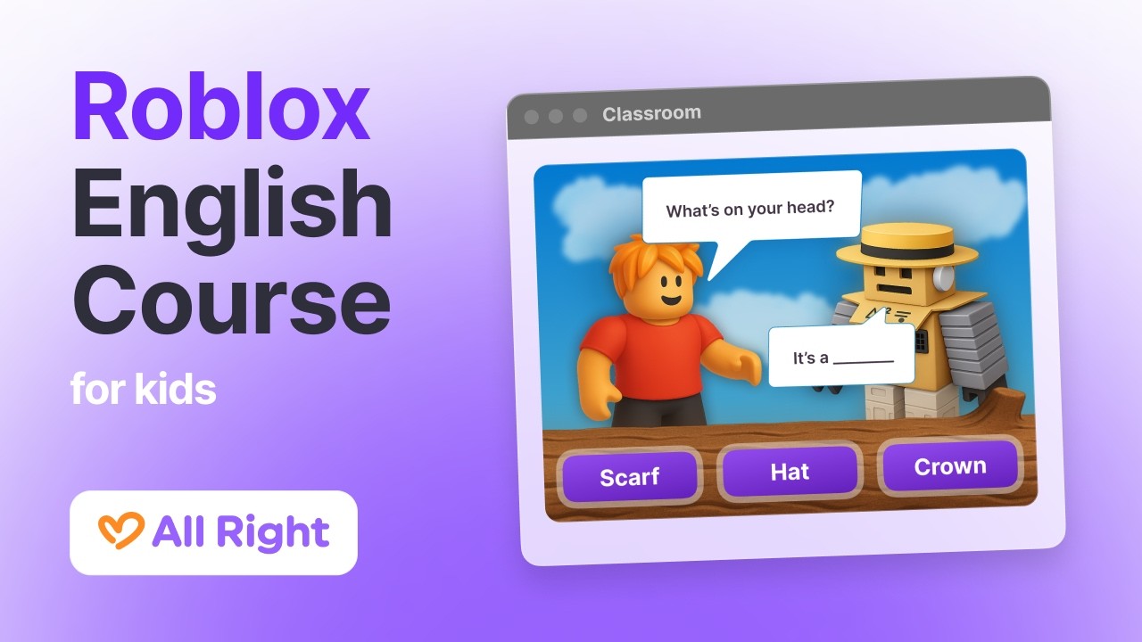 Roblox English Course for kids / All Right