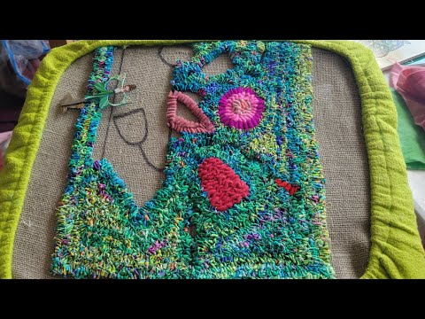 Rug Hooking with Kaffe Fassett Quilt Fabric scraps; how does it hook?