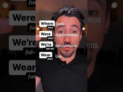 Como Pronunciar Where, Were, We’re & Wear en inglés ✅
