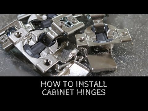 How To Install Cabinet Door Hinges
