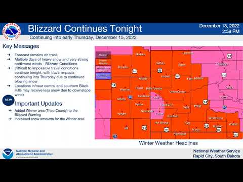 December 13: Dec 13-15 Blizzard Storm Update