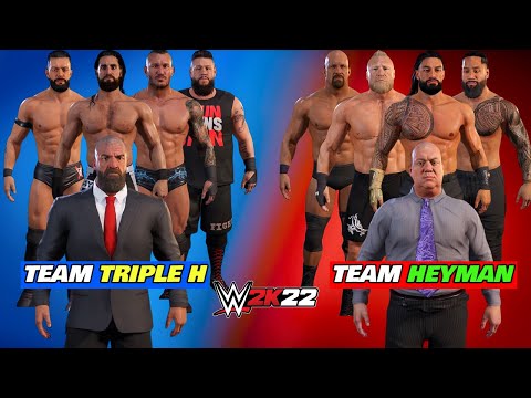 WWE 2K22 'Team Game & Team Heyman' Gameplay - WWE 2K22 LIVE Stream