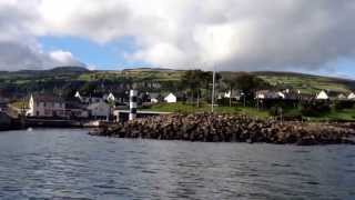 Return journey to Carnlough after fishing trip on North Antrim Coast Northern Ireland