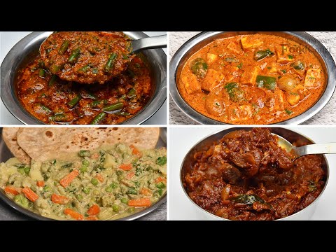 4 Easy Side Dish For Chapati/ Chapati Side Dish