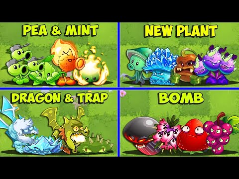 Pvz 2 - Random 4 Team Plants Battlez - Which Team Will Win?