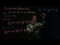 The Sum And Difference Rule