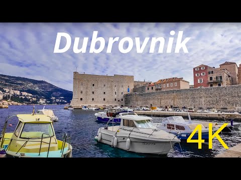 Dubrovnik, Kroatien in 4K-Rundgang, Februar 2025