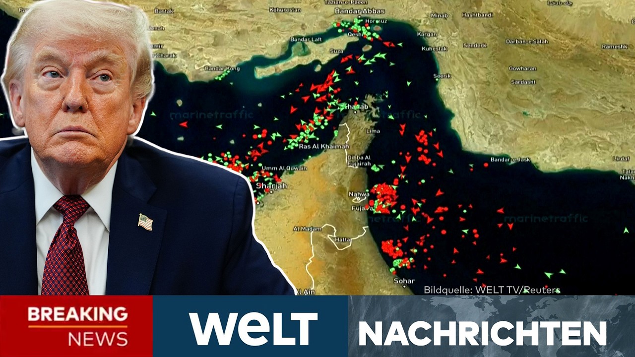 MUSKELSPIELE DER MULLAHS: Iran macht Hormus wieder dicht ‒ Trump ratlos | WELT LIVESTREAM