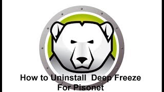 Pisonet How Uninstall Deep Freeze