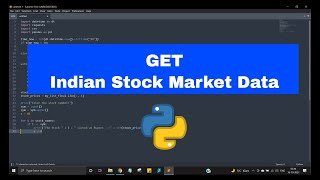 How to get Indian stock market data by python |  NSE data by Python #pythonprojects