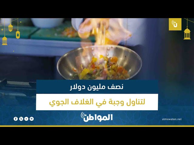 نصف مليون دولار لتناول وجبة في الغلاف الجوّي