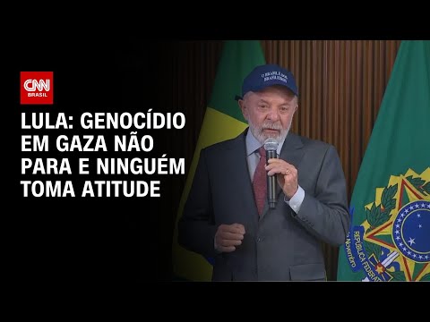 Genocídio em Gaza não para e ninguém toma atitude, diz Lula | LIVE CNN