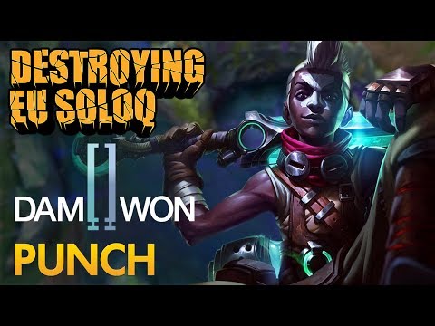 Destroying EU SoloQ: Damwon Punch - Ekko Jungle - KDA 13/4/19