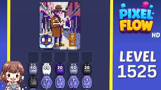 Pixel Flow Level 1525 Solution Walkthrough