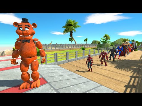 FREDDY FAZZBEAR OASIS DEATH RUN - Animal Revolt Battle Simulator