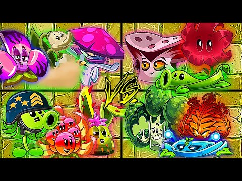 Random 4 Best Team Plants - Who Will Win ? - PvZ2 10.4.1 Team Plants vs Team Plants