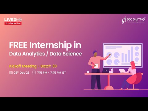Free Data Analytics Data Science Internship | Batch 30 | 360DigiTMG