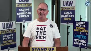 UAW President Shawn Fain updates negotiations #StandUpUAW