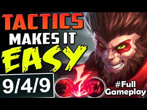 TACTICS MAKES IT EASY | New Runes Wukong vs Galio TOP BUILD | NEW RUNES SEASON 8 Full Gameplay