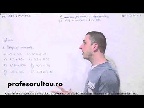 compararea fractiilor zecimale exemple - profesorultau.ro