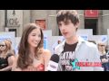 Den Brothers Costars David Lambert Kelsey Chow Hit The Carpet