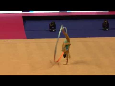 BM 2014 Qualification Hanna Bazhko, Ribbon, Belarus