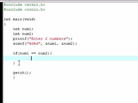 C Programming Tutorial 4 If Statement Decision