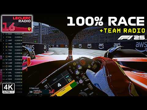 Charles Leclerc Ultra Immersive Gameplay - Full Race Monaco GP 2025 with Team Radio