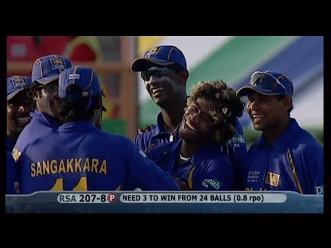 South Africa vs Sri Lanka - Cricket World Cup 2007 * MALINGA 4 Wickets in 4 Balls * RARE
