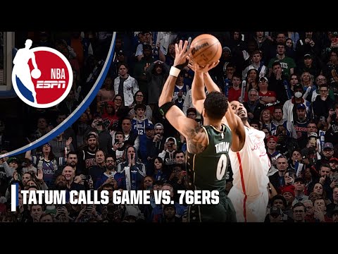 Tatum's CLUTCH shot gets a 'BANG' from Mike Breen + a late heave from Embiid 😳 WILD | NBA on ESPN