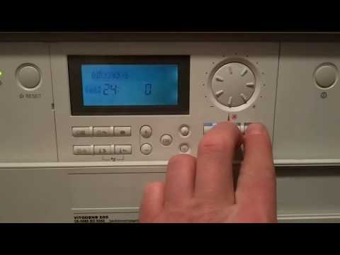 Viessmann vitodens 200 maintenance reset - karbantartás nyugtázás