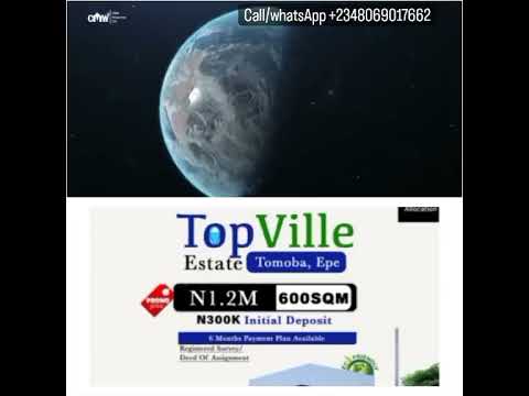 Land For Sale Topville Estate Tomoba Epe Lagos