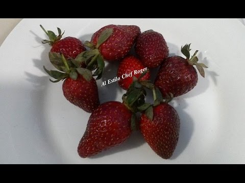 Truco para tener fresas limpias, Escuela de cocina # 44 Video