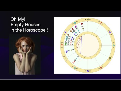 Empty Places In the Horoscope: What It Means When Nobody's Home