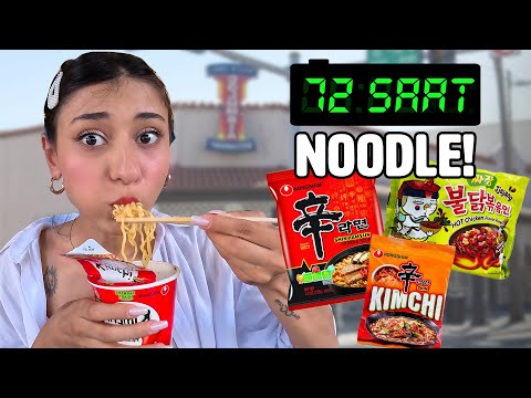3 GÜN BOYUNCA SADECE NOODLE YEDİM! | Hastanelik Oldum... 🤮